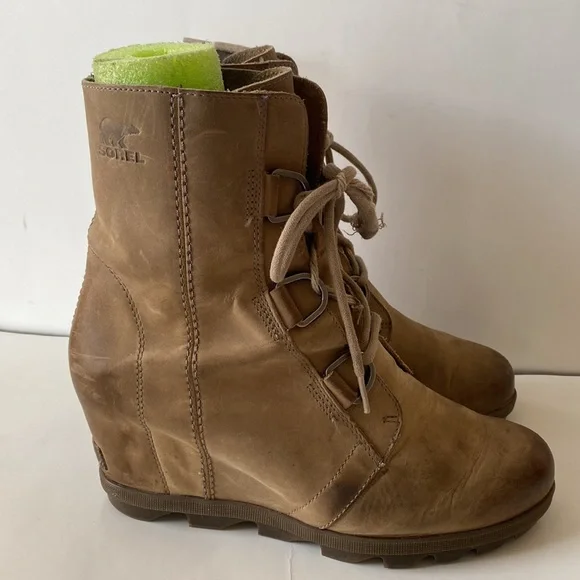 Sorel Joan of Arctic Wedge II Boot - Women's-Ash Brown-Sz 10 - Picture 2 of 15
